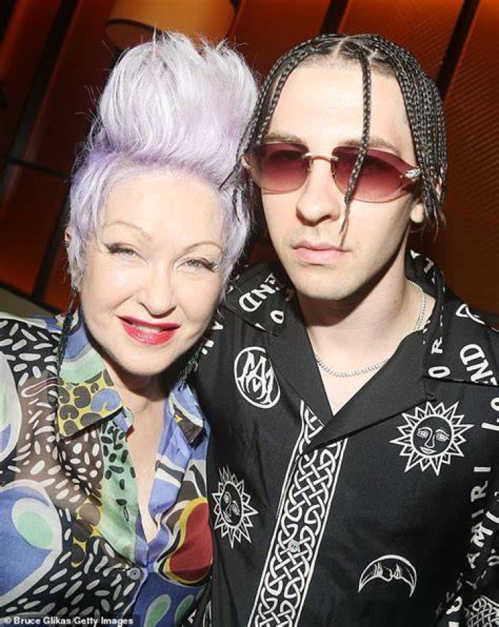 Cyndi Lauper with son Declyn Wallace Thornton and husband David