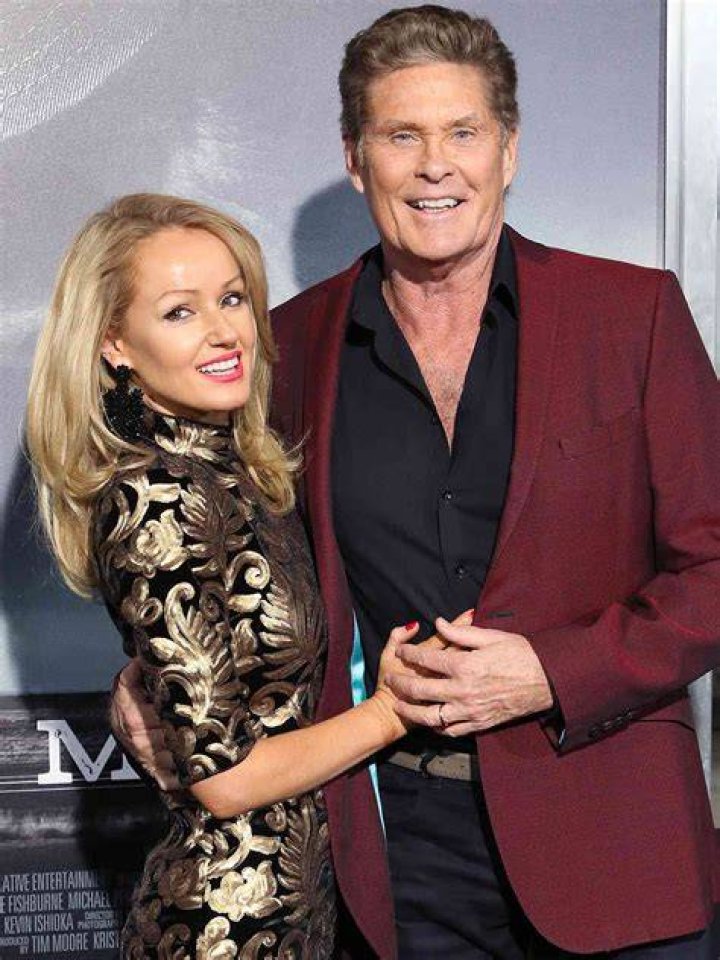David Hasselhoff and Hayley Roberts at Baywatch premiere Daily Mail