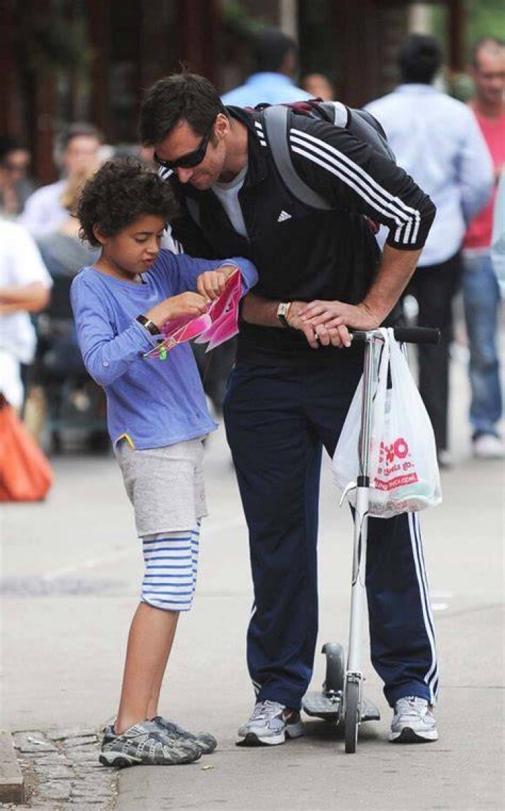 Hugh Jackman et son fils Oscar Maximilian Jackman Actores, Actrices